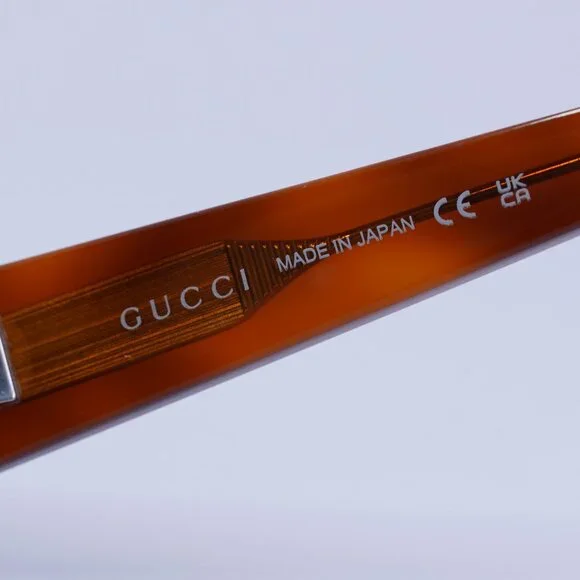 Gucci GG1919S 004 Sunglasses Havana Cat Eye Frame, Grey Lenses display picture 1